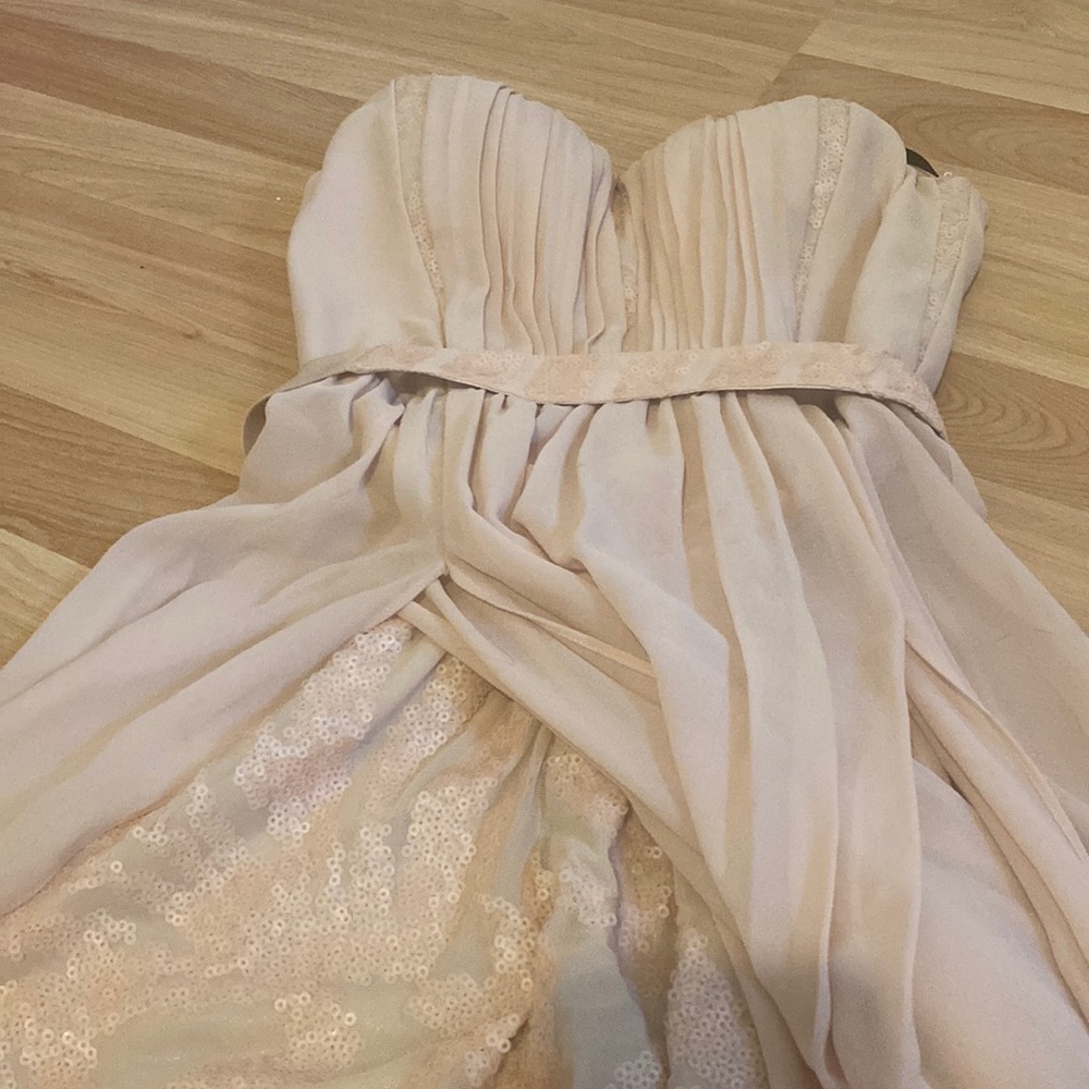 Bebe Jumpsuit Pale Pink Nude